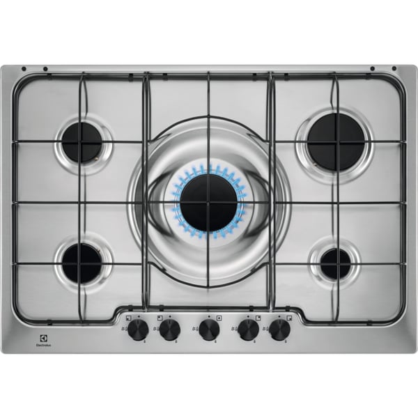 Electrolux RGG7252OOX Rustfrit stål Indbygget 74.5 cm Gaskomfur 5 zone(s)