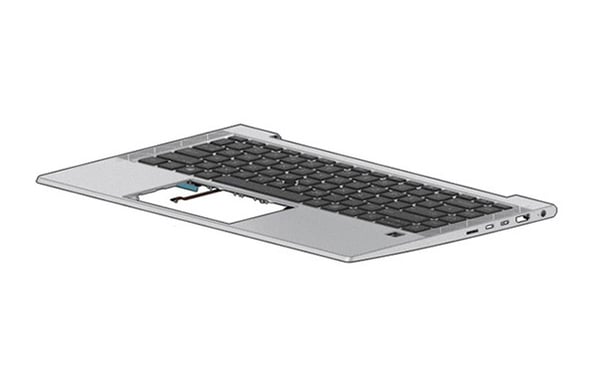 HP TOPCVR W/KB UMA BL PVCY UK M07132-031, Tangentbord, 35.6 cm (14\"), Brittisk engelska, Bakgrundsbelyst tangentbord, HP, ZBook Firefly 14 G7