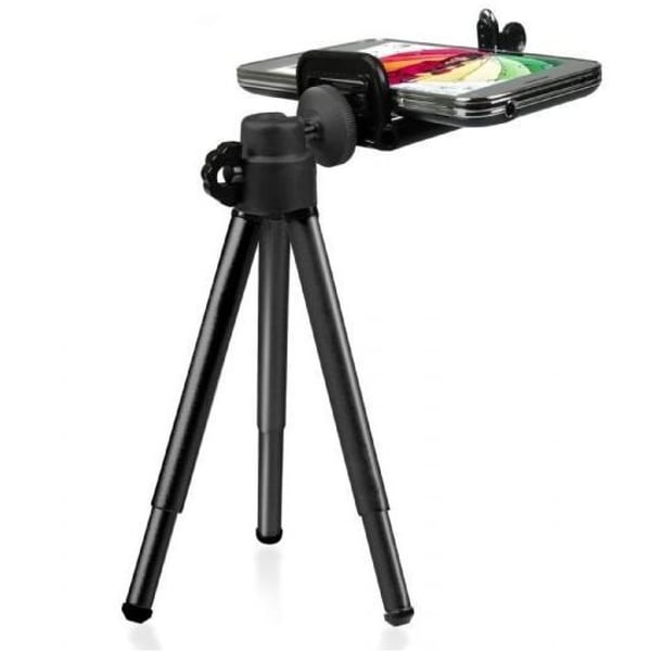 Techly I-TRIPOD-UN kolmijalka Matkapuhelin 3 jalkoja Musta