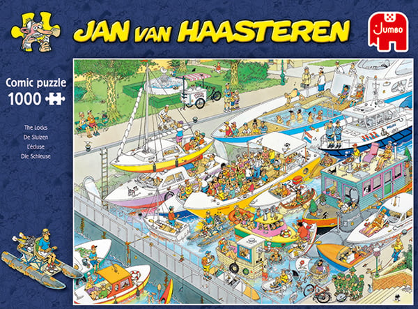 Jan van Haasteren The Locks 1000 pcs Puslespil 1000 stk Tegneserier