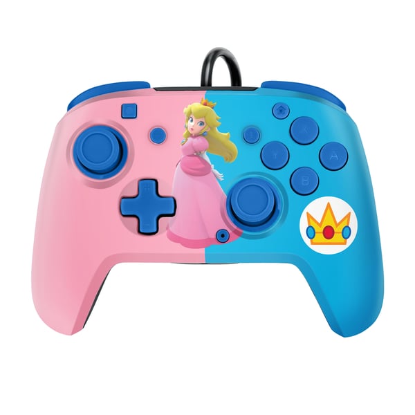 PDP Peach REMATCH Multifärg USB Spelplatta Nintendo Switch, Nintendo Switch OLED