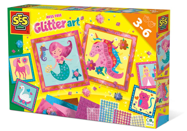 SES Creative Mess free glitter art