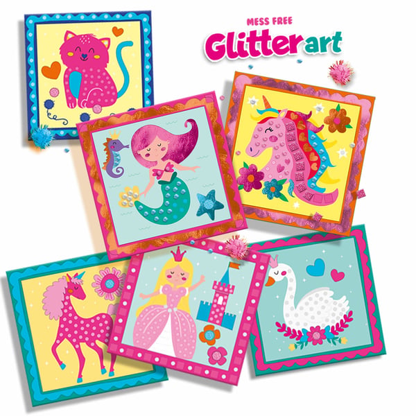 SES Creative Mess free glitter art