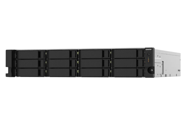 QNAP TS-1232PXU-RP NAS Stativ (2U) Annapurna Labs AL324 4 GB DDR4 0 TB QNAP QTS Sort