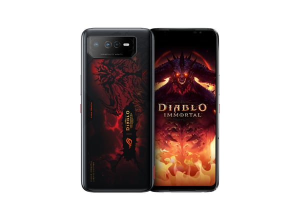 ASUS ROG Phone 6 Diablo Immortal Edition 17,2 cm (6.78") Kaksois-SIM Android 12 5G USB Type-C 16 GB 512 GB 6000 mAh Musta, Punainen