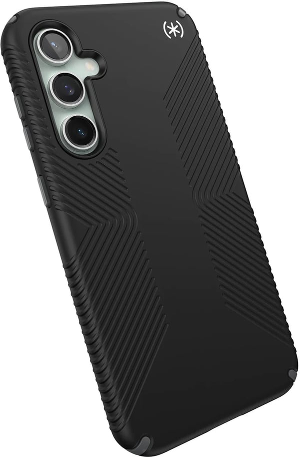 Speck Presidio2 Grip - Fodral till Samsung Galaxy S23 FE (Svart/Svart/Vit) Speck Presidio2 Grip - Fodral till Samsung Galaxy S23 FE (Svart/Svart/Vit)