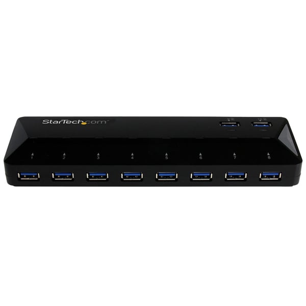 StarTech.com 10 Port USB 3.0 Hub med Lade- og Synkroniseringsport