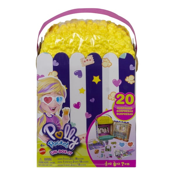 Polly Pocket Un-Box-It Popcorn Box