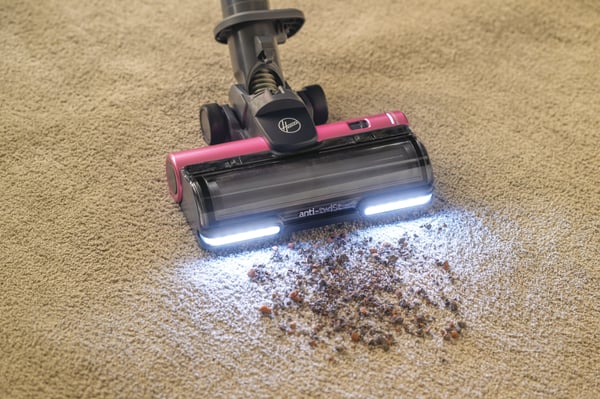Hoover HF920H 011 2-i-1 stangstøvsuger Batteri Dry EPA Poseløs 0,7 L Rose, Lyserød