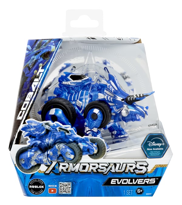 MGA Entertainment Armorsaurs Evolver- Cobalt