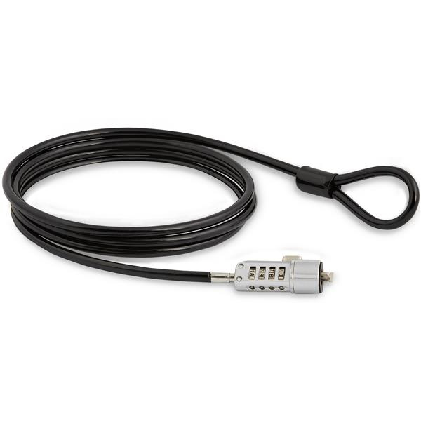 StarTech.com LTLOCK kabellås Sort, Sølv 1,8 m StarTech.com LTLOCK kabellås Sort, Sølv 1,8 m