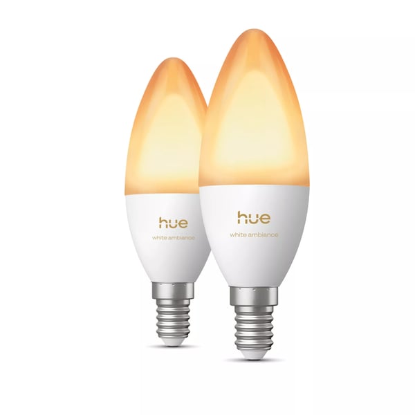 Philips Hue White ambiance Kronljus – E14 ljuskälla - 2-pack Philips Hue White ambiance Kronljus – E14 ljuskälla - 2-pack