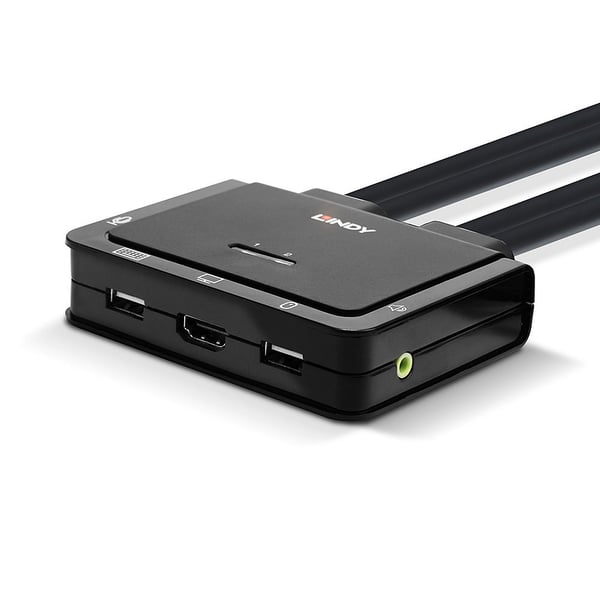 Lindy 42345 KVM-switchar Rackmontering Svart