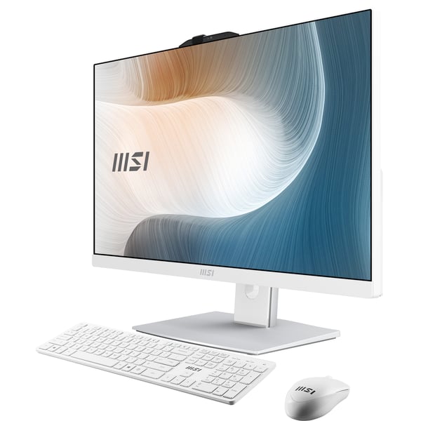 MSI Modern AM242P 1M-2097EU Intel Core 7 150U 60,5 cm (23.8") 1920 x 1080 pixlar Allt-i-ett-dator 16 GB DDR5-SDRAM 512 GB SSD Windows 11 Pro Wi-Fi 6E (802.11ax) Vit