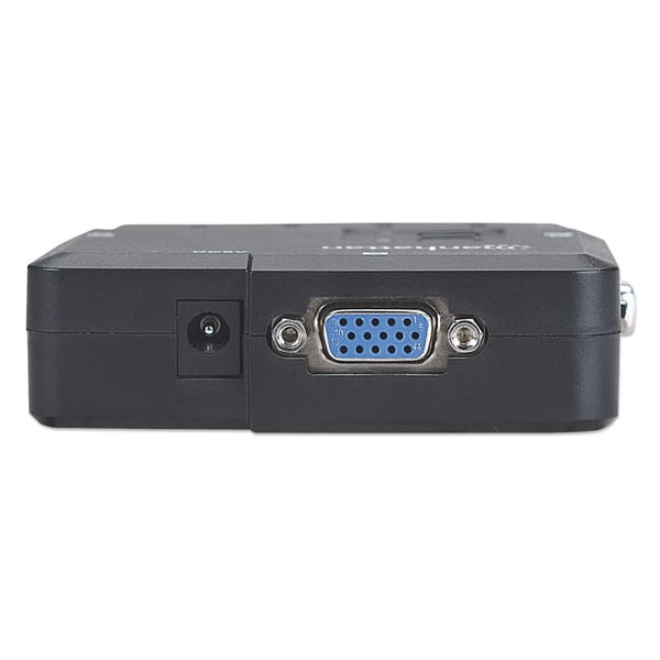 Manhattan 151252 KVM-kytkin Musta