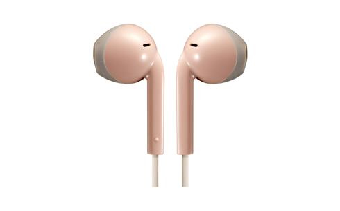 JVC HA-F19M-PT Headset Ledningsført I ørerne Opkald/musik Grå, Lyserød