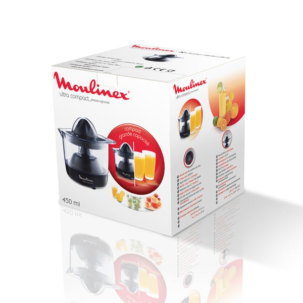 Moulinex PC1208 elektroninen sitruspuristin 0,45 L 25 W Musta