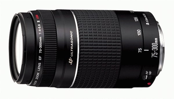 Canon EF 75-300mm f/4.0-5.6 III USM Musta
