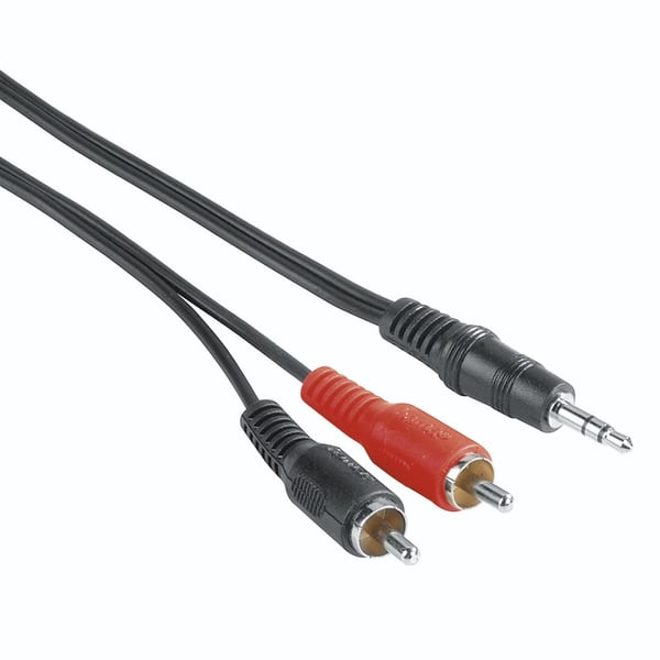 Hama 00205106 audiokaapeli 2 m 3.5mm 2 x RCA Musta, Punainen