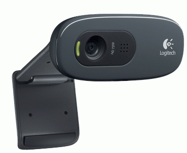 Logitech HD C270 webcam 3 MP 1280 x 720 pixel USB 2.0 Sort, Grå