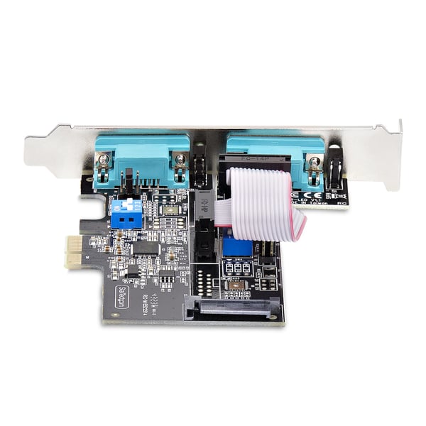 StarTech.com 2-Port Seriell PCIe-kort, RS232/RS422/RS485 Seriellkort