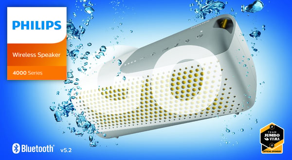 Philips Wireless speaker Bärbar monohögtalare Vit 10 W