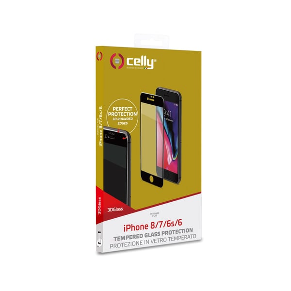 Celly 3D Glass Kirkas näytönsuoja Apple 1 kpl