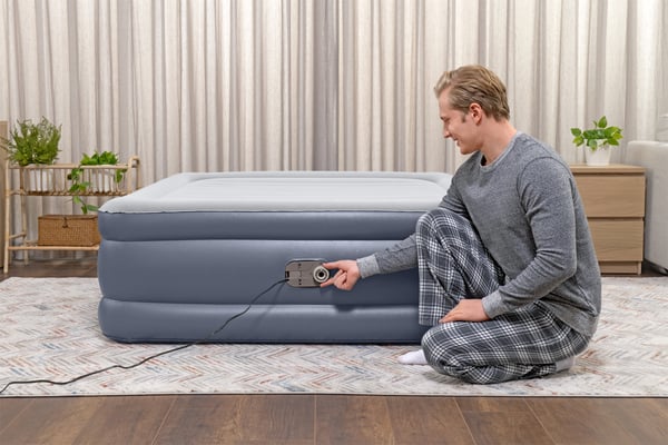 Bestway 6713I / 23 luftmadrass Dubbelmadrass Grå Unisex