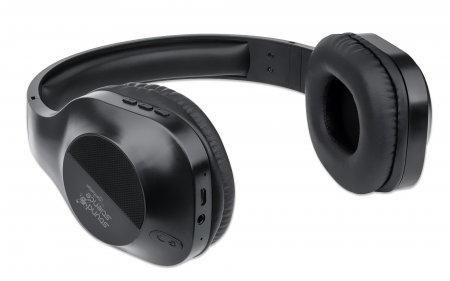 Manhattan 179812 hovedtelefoner/headset Kabel & trådløs Opkald/musik Micro-USB Bluetooth Sort