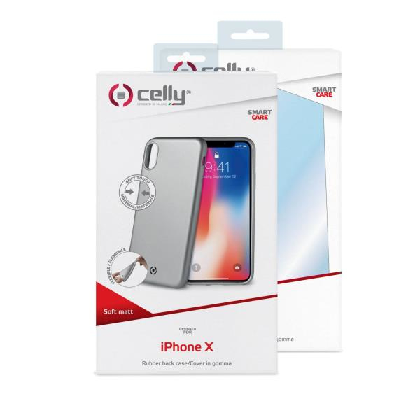 Celly SOFTMATT900SV mobiltelefon etui 14,9 cm (5.85") Cover Sølv