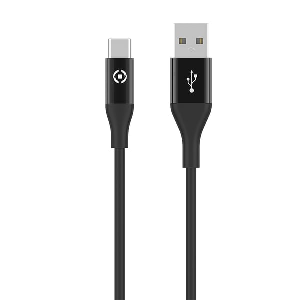 Celly USBTYPECCOLORBK USB-kaapeli USB 2.0 1 m USB A USB C Musta