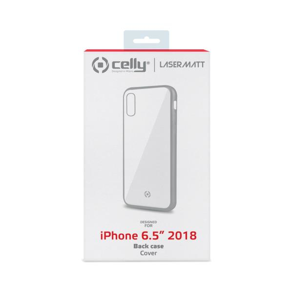 Celly Laser Matt mobiltelefon etui 16,5 cm (6.5") Cover Transparent, Sølv