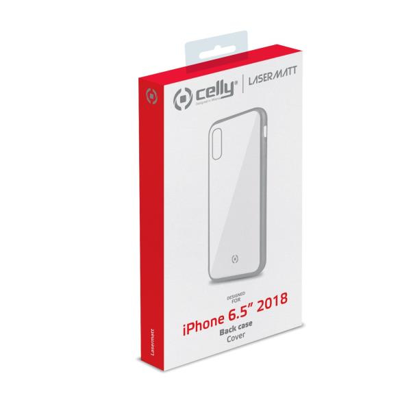 Celly Laser Matt mobiltelefon etui 16,5 cm (6.5") Cover Transparent, Sølv