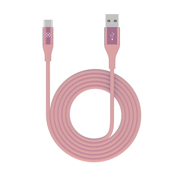 Celly USBTYPECCOL3MPK USB-kabel 3 m USB A USB C Lyserød