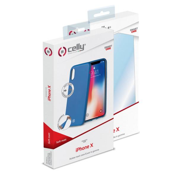 Celly SOFTMATT900BL mobiltelefon etui 14,9 cm (5.85") Cover Blå