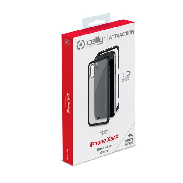 Celly Attraction mobiltelefon etui 14,7 cm (5.8") Cover Sort