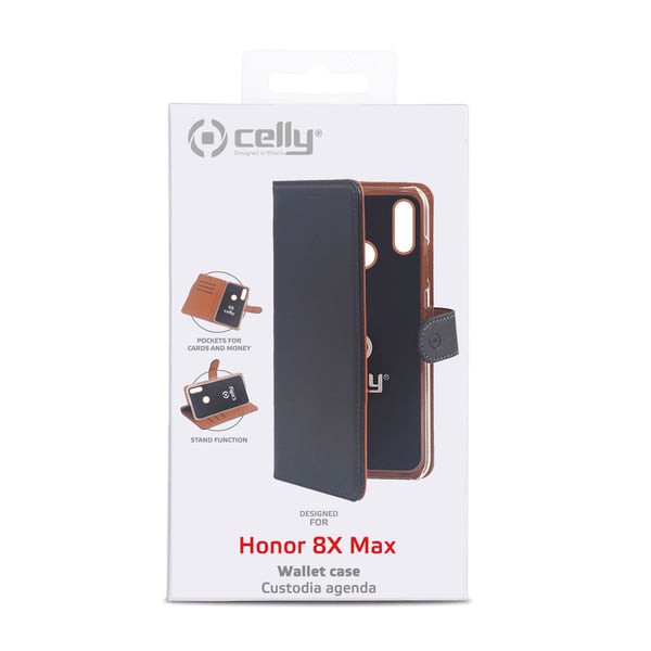 Celly Wally mobiltelefon etui 18,1 cm (7.12") Folie Sort