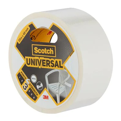 3M Universal 25 m Hvid
