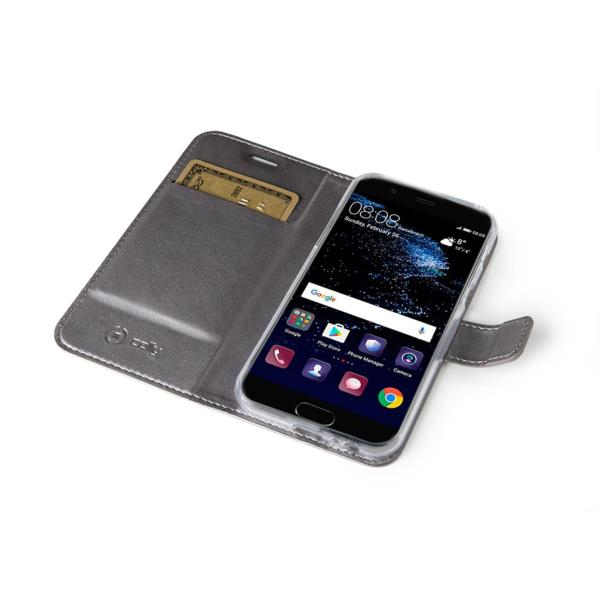 Celly Air mobiltelefon etui 14 cm (5.5") Tegnebogsetui Sølv