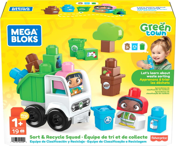 MEGA BLOKS Green Town Sort & Recycle Squad
