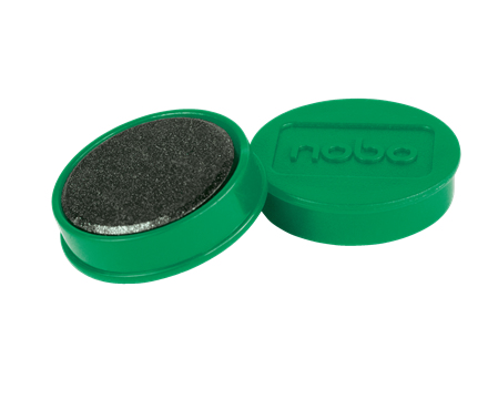 Nobo magneettitaulun magneetit, 10kpl pakkaus, 32mm värillisiä magneetteja