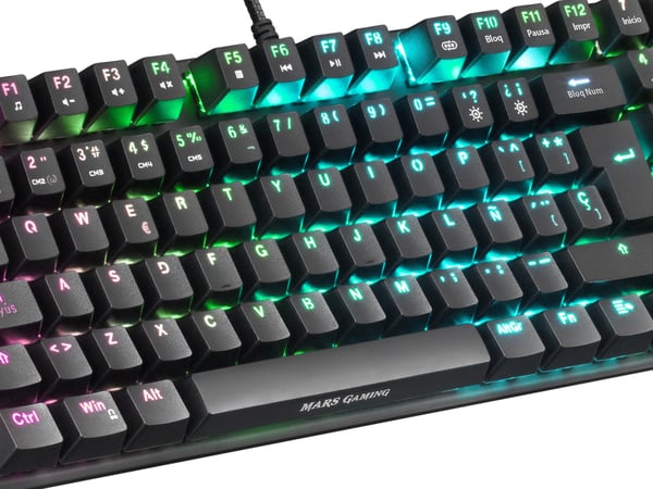 Mars Gaming MKREVOPROBES tastatur Spil USB Spansk Sort