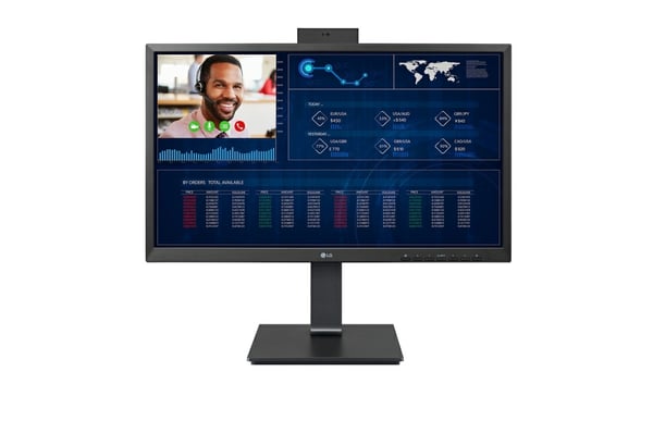 LG 24CN650I-6N Intel® Celeron® J4105 60,5 cm (23.8") 1920 x 1080 pixlar All-in-One thin client 16 GB eMMC Wi-Fi 5 (802.11ac) Svart