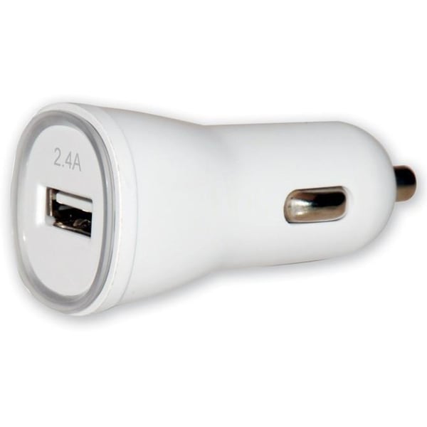 Techly USB - Auto 5V/2.4A Universel Hvid Cigartænder Automatisk