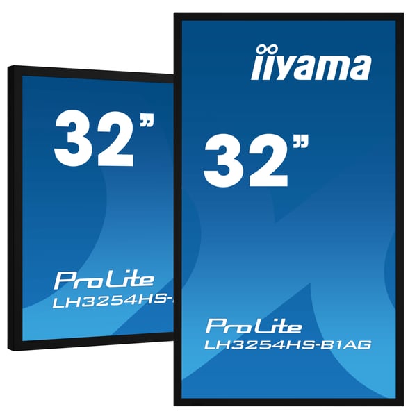 iiyama LH3254HS-B1AG skilte display Digital fladpaneldisplay 80 cm (31.5") LCD Wi-Fi 500 cd/m² Fuld HD Sort Indbygget processer Android 11 24/7