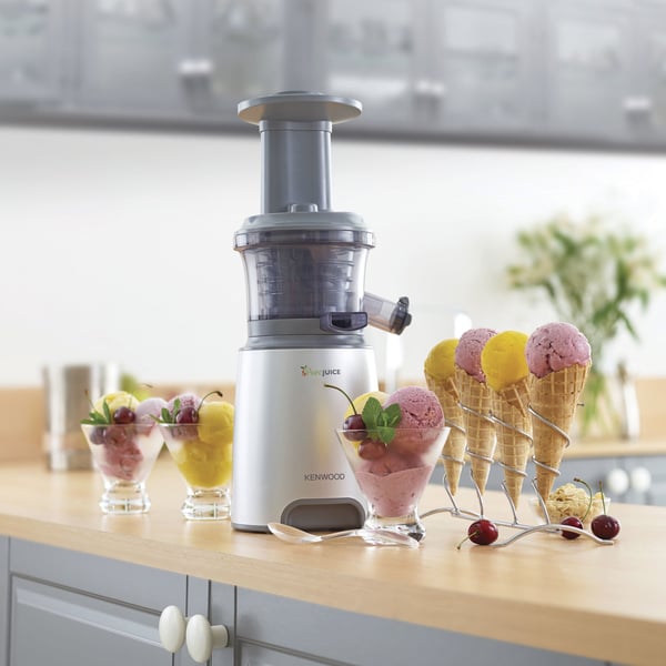 Kenwood PureJuice JMP601SI Hidas mehulinko 150 W Harmaa, Läpikuultava, Valkoinen