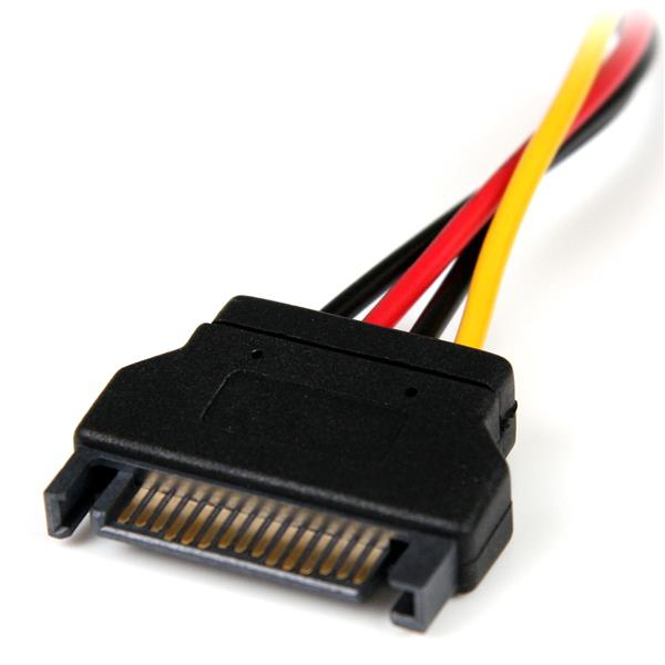 StarTech.com 15 cm SATA til LP4 strømadapter - H/S - Strømforsyning - SATA-strømstik (M)