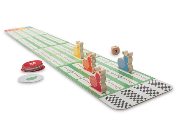 BS Toys GA496 brætspil Snail Race Familie