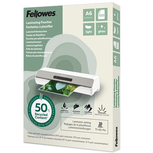 Fellowes 100143441 lamineringspåsar 100 styck
