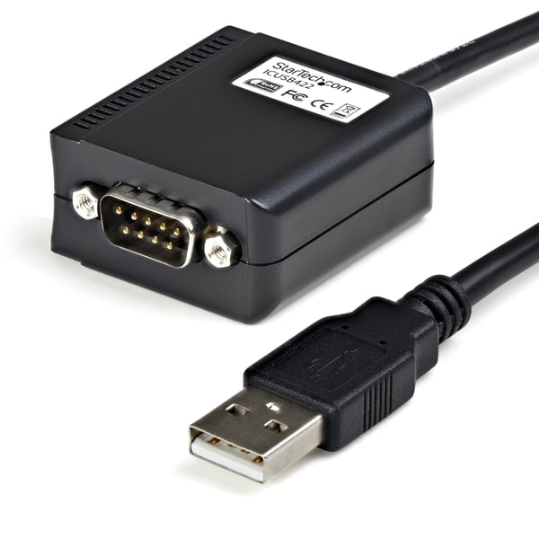 StarTech.com ICUSB422 kabel kønsskifter DB9 M USB-A FM Sort